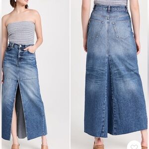 REFORMATION Tazz Maxi Denim jean skirt